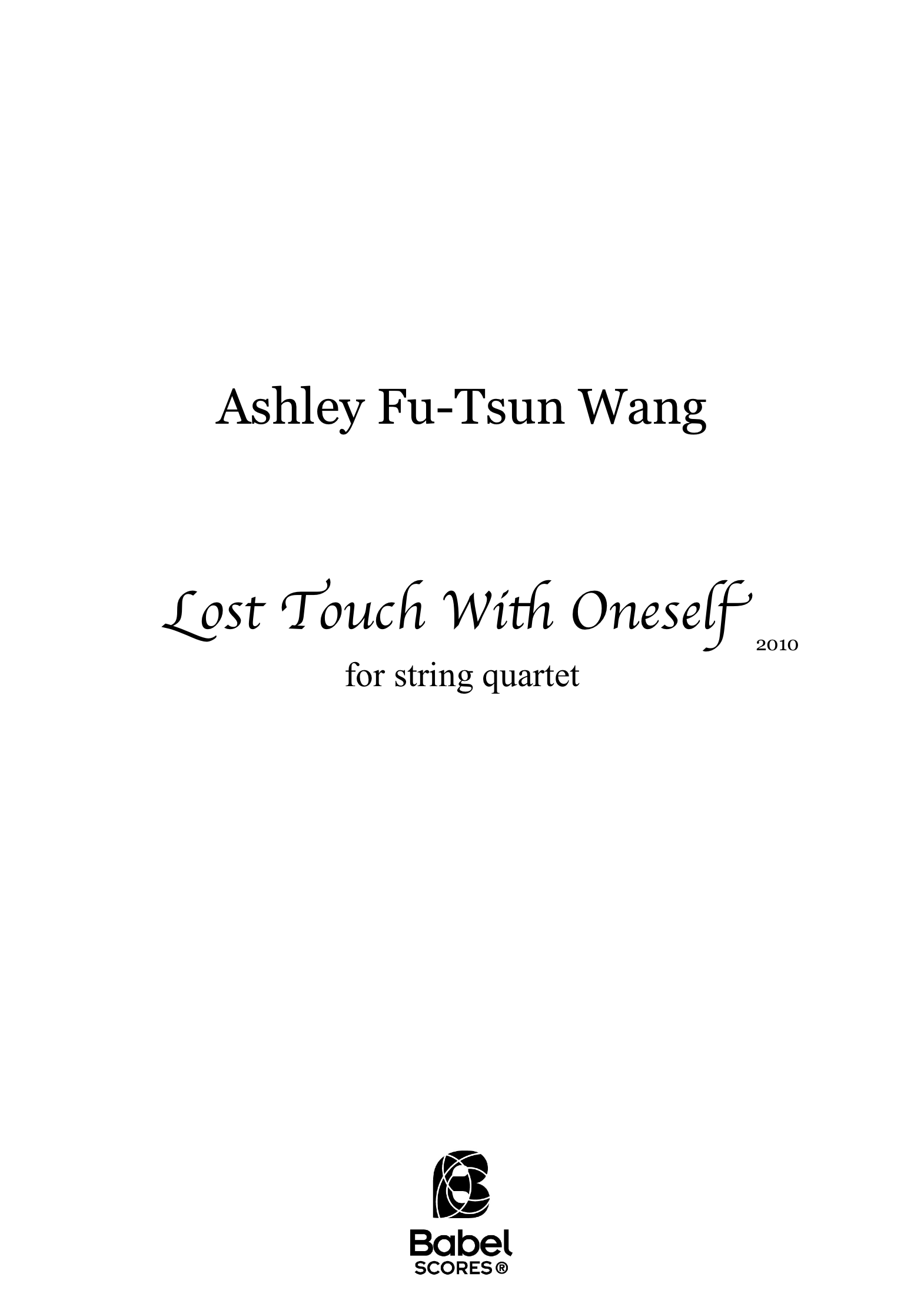 Lost Touch With Oneself Ashley Fu Tsun Wang A4 z